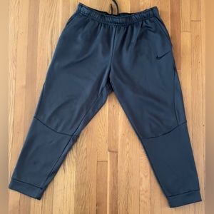 Nike Mens Dri Fit Dark Gray  XL Swoosh Running Sweatpants Joggers